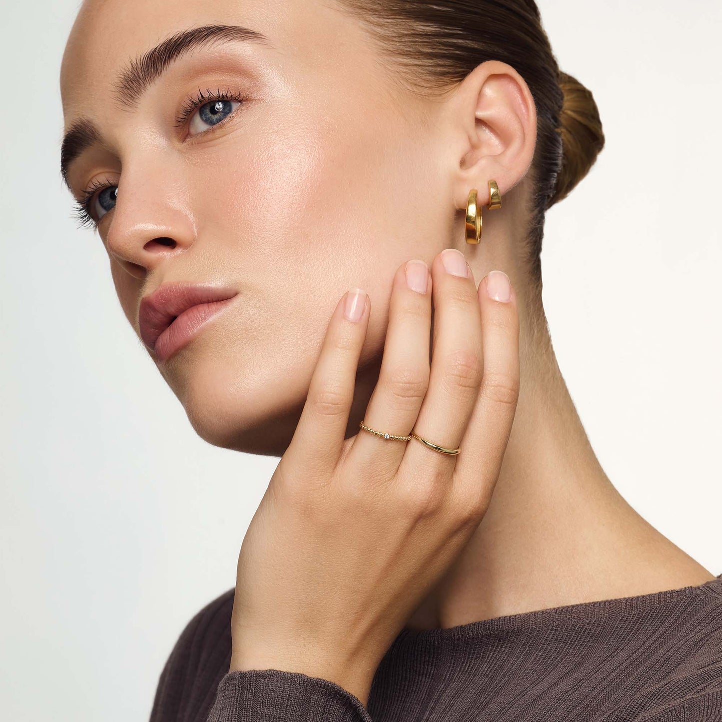 Smal kupolring | Guld