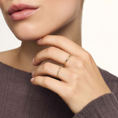 Smal kupolring | Guld