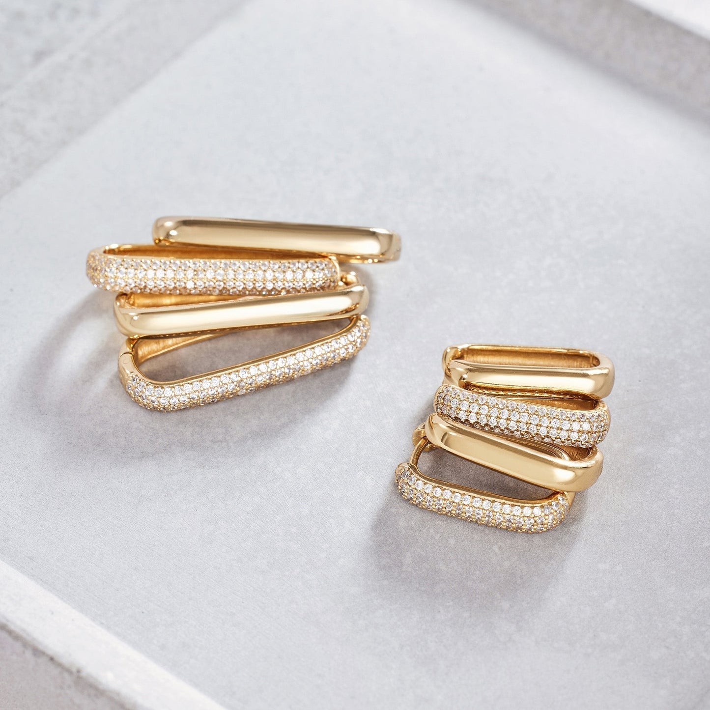 Icon Pave creoler | Guld