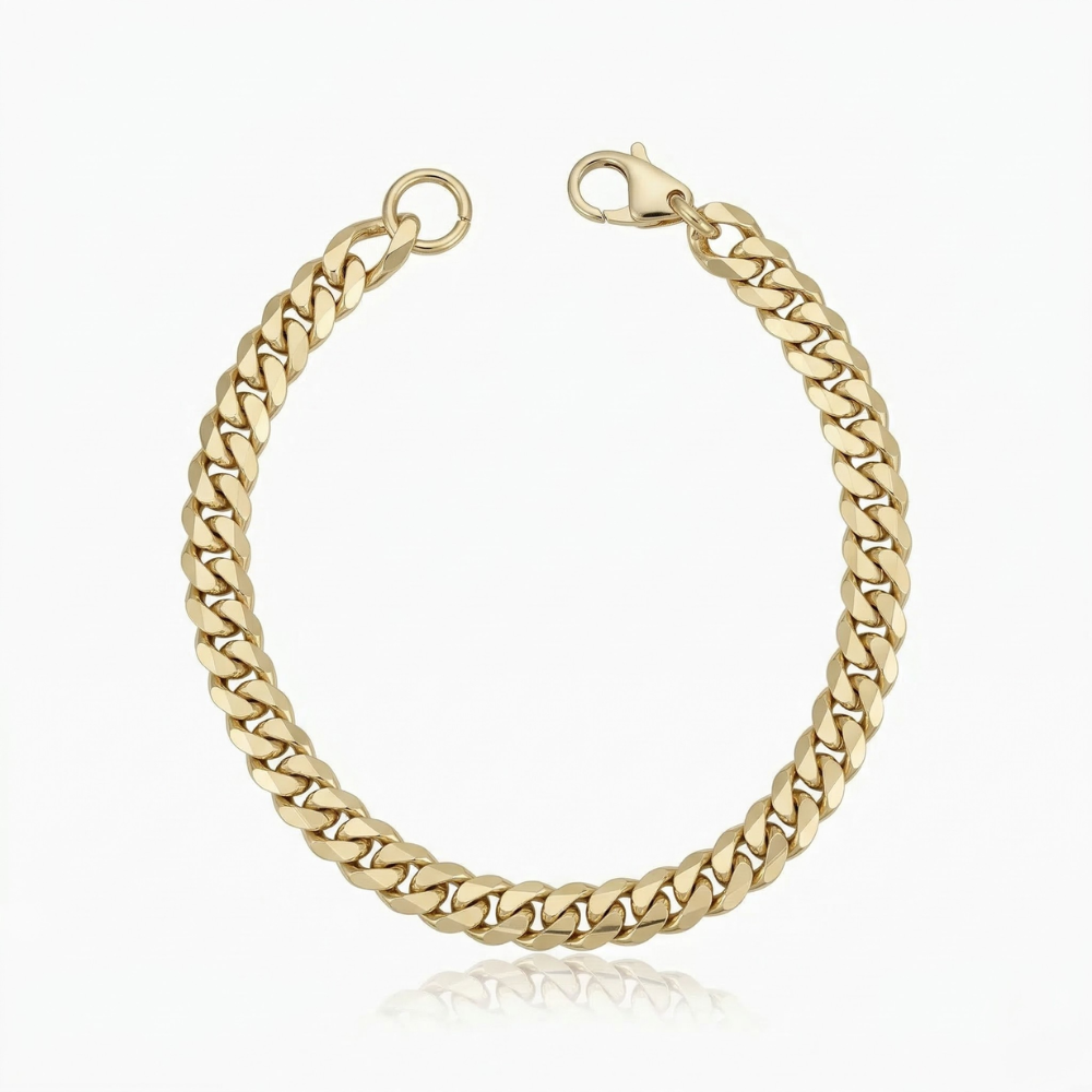 Estate Cuban armband | Guld
