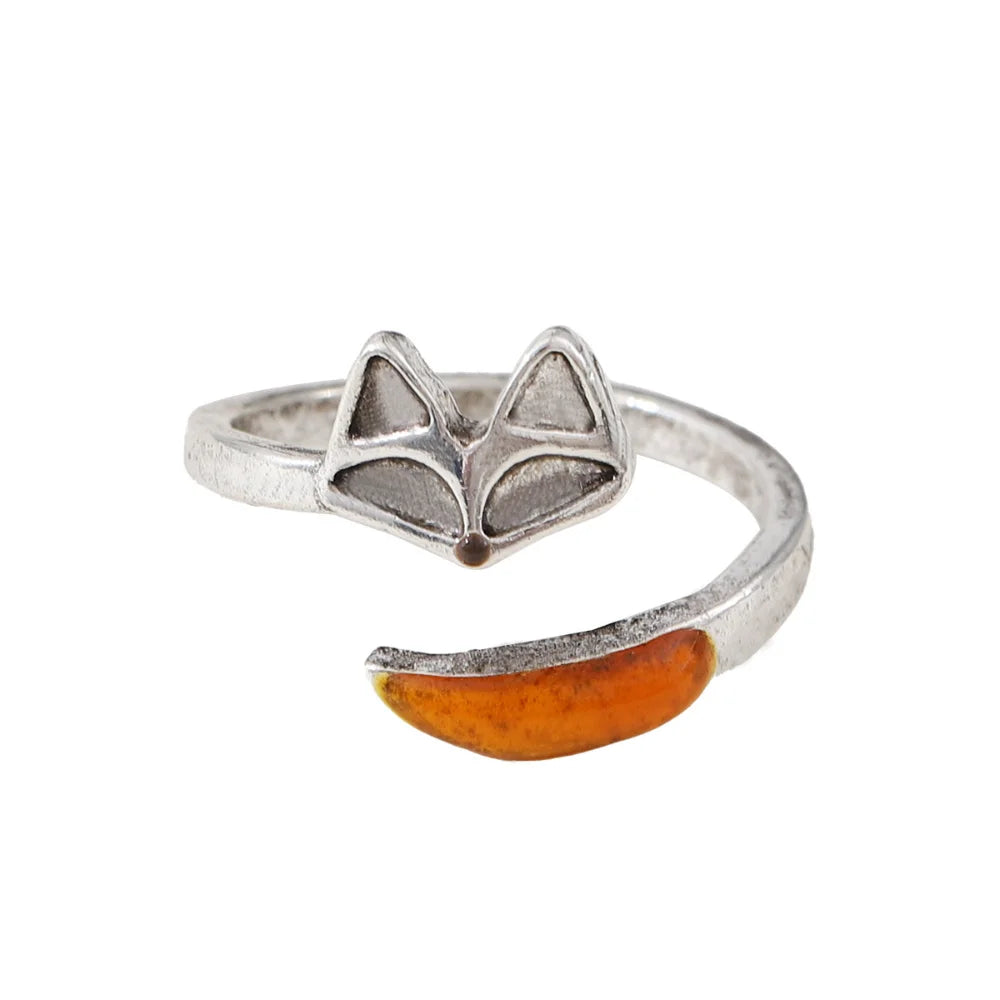 Vintage Räv Spirit Justerbar Ring