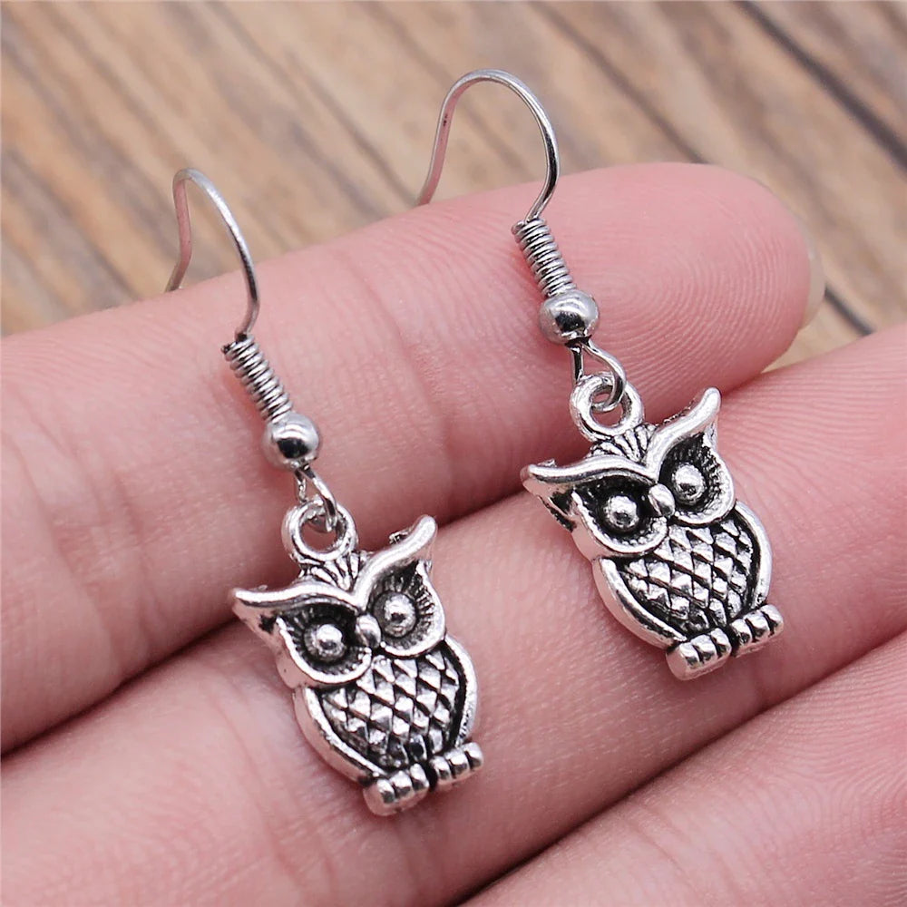 Vintage Uggla Bohemian Dangle Örhängen
