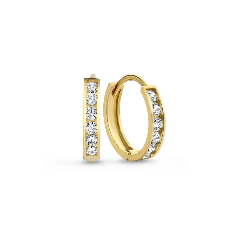 Dara Brillane Sten örhängen Set | Guld