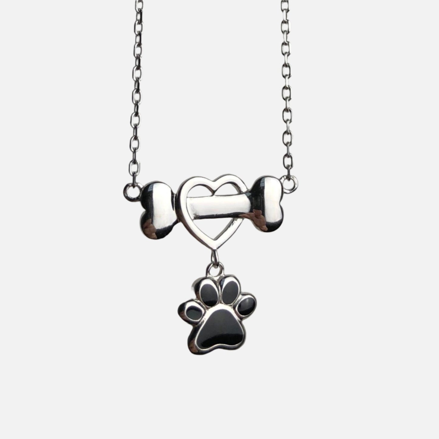 Sterling Silver Tass Print Memory Halsband 1