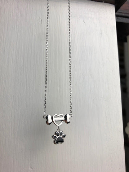 Sterling Silver Tass Print Memory Halsband 1