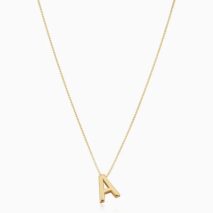 Kärlek letter initial necklace | Guld