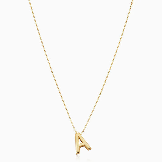 Kärlek letter initial necklace | Guld