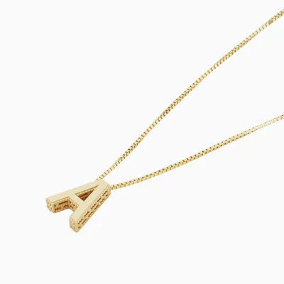 Kärlek letter initial necklace | Guld