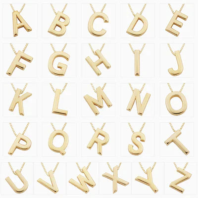 Kärlek letter initial necklace | Guld