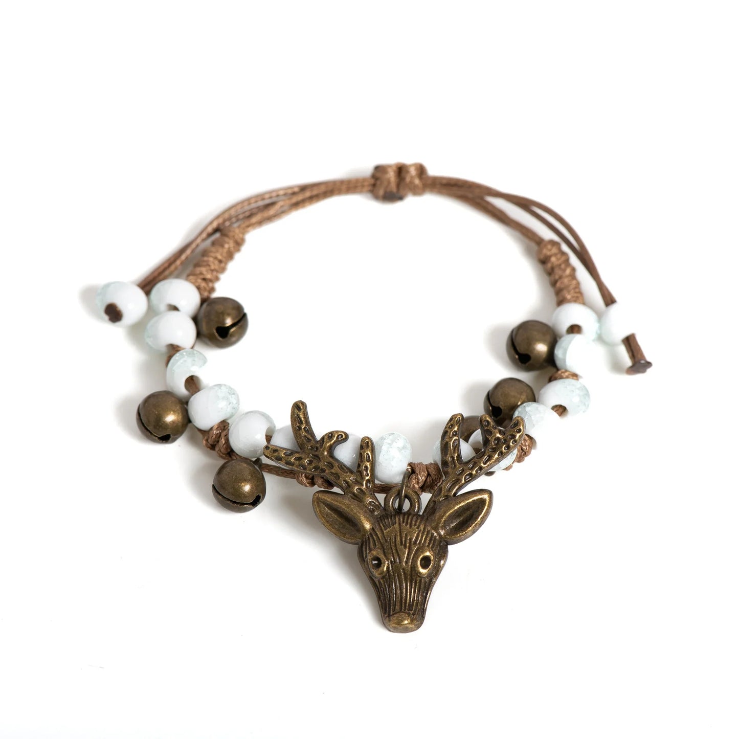 Ceramic Fawn Berlock Armband Handgjord
