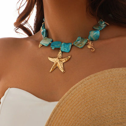 Ocean Dreams Blue Halsband