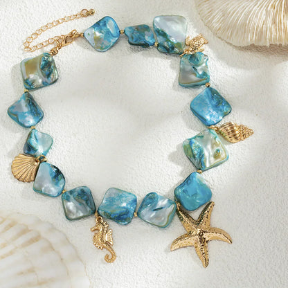 Ocean Dreams Blue Halsband
