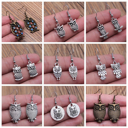 Vintage Uggla Bohemian Dangle Örhängen