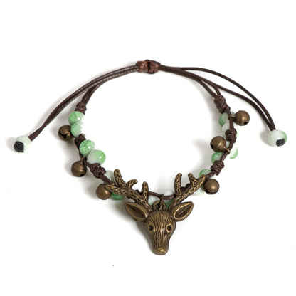 Ceramic Fawn Berlock Armband Handgjord