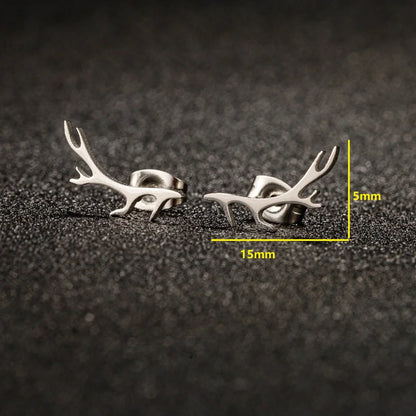 Deer Antler Stud Örhängen
