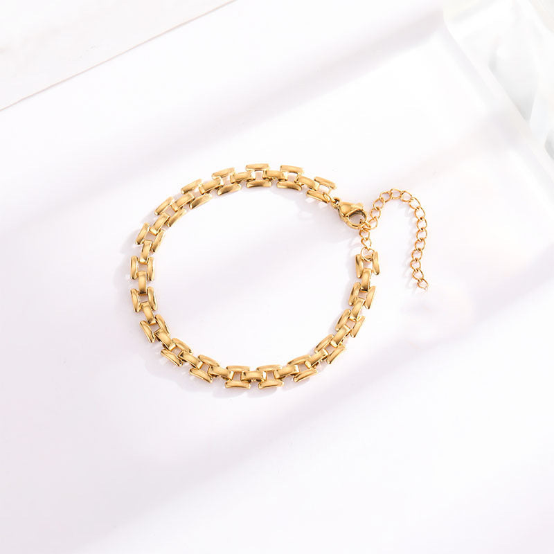 Timepiece kedjearmband | Guld