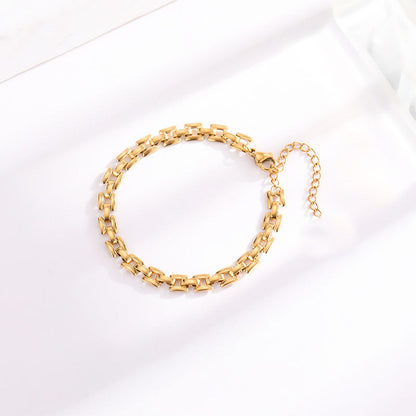 Timepiece kedjearmband | Guld