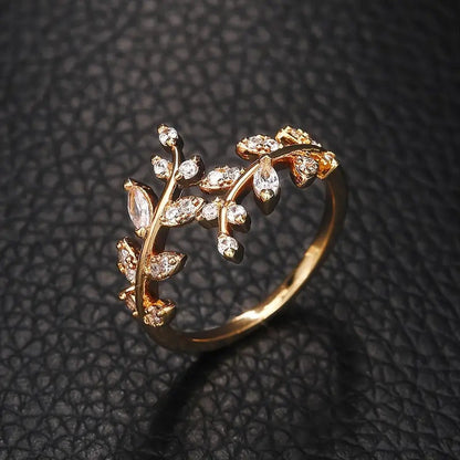 Elegant Vine Guld Ring | Guld