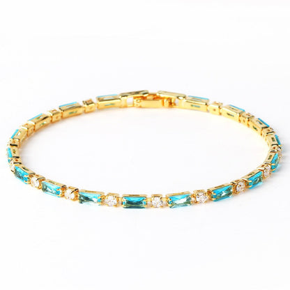 Naturlig Turkos Sten armband | Guld