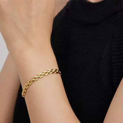 Timepiece kedjearmband | Guld