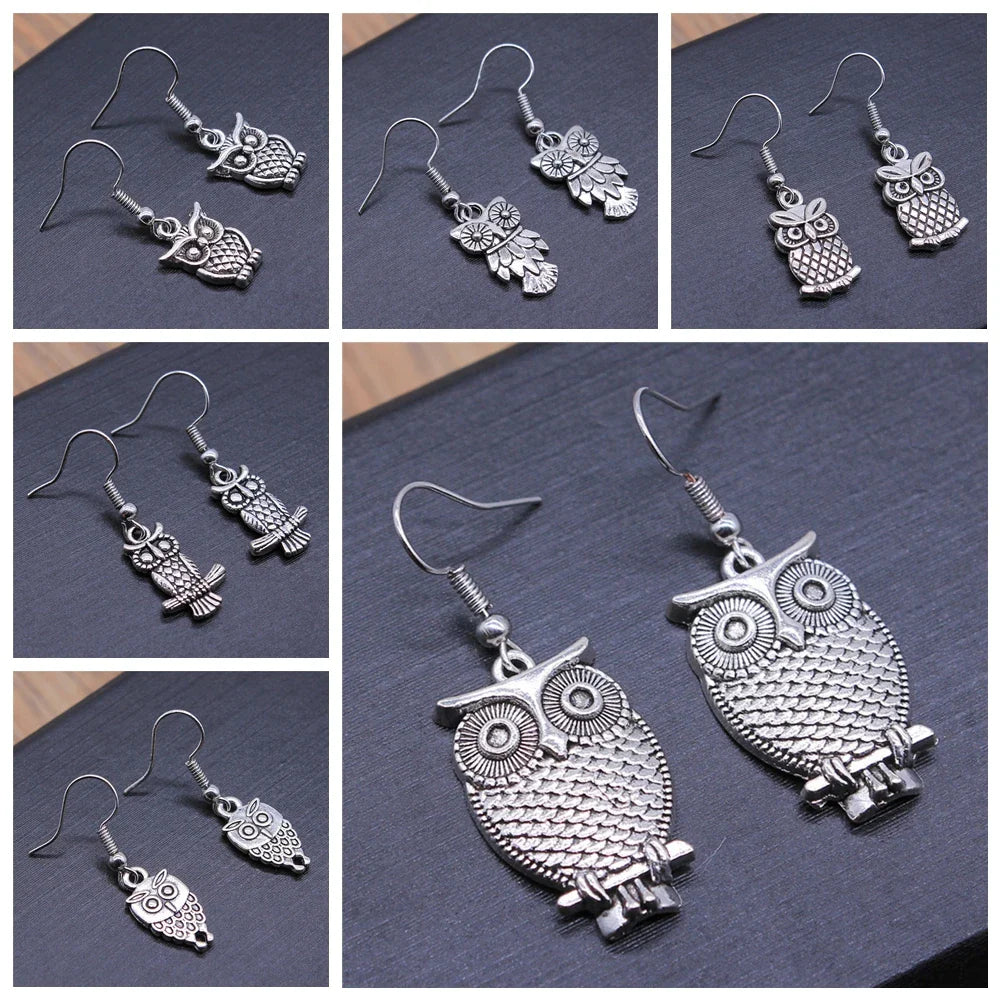Vintage Uggla Bohemian Dangle Örhängen