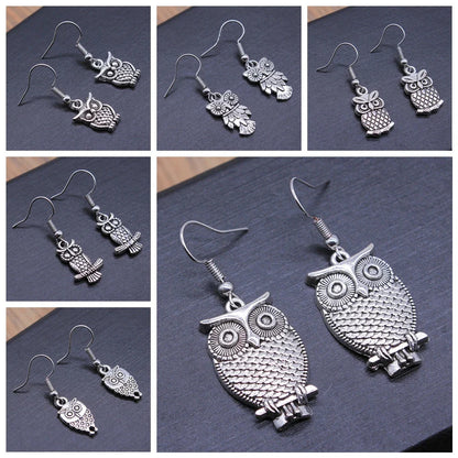 Vintage Uggla Bohemian Dangle Örhängen
