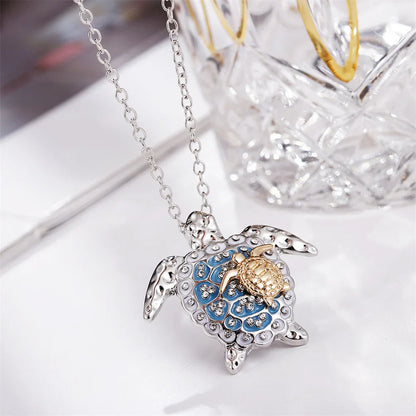 Havs Sköldpadda Hänge Halsband Vintage Ocean