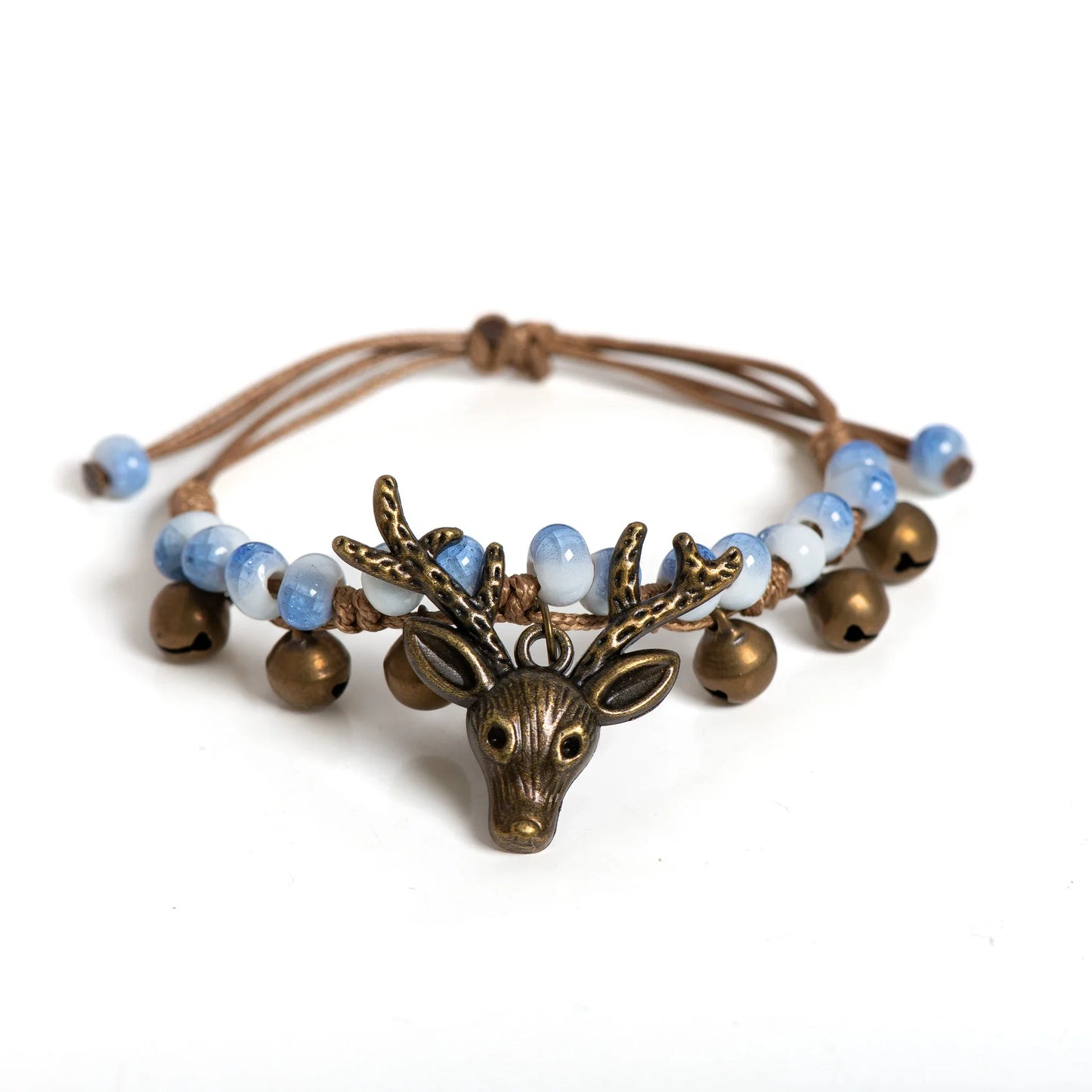 Ceramic Fawn Berlock Armband Handgjord