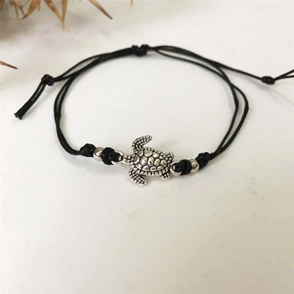 Havs Sköldpadda Leather Vristlänk Armband
