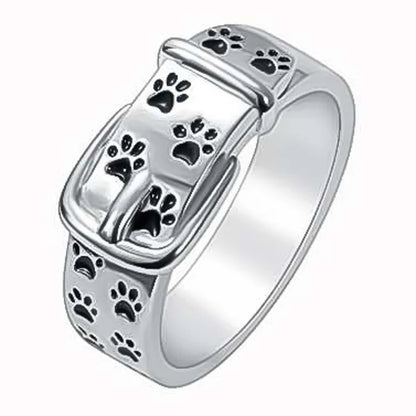 Cute And Stylish Hund Inspired Collar Ring