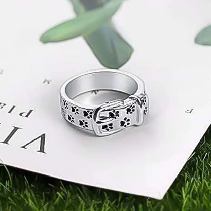 Cute And Stylish Hund Inspired Collar Ring