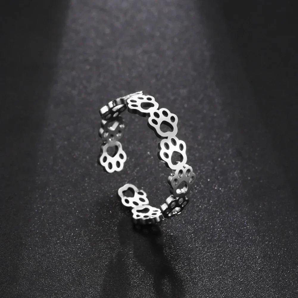 Sterling Silver Pet Memorial Tass Ring