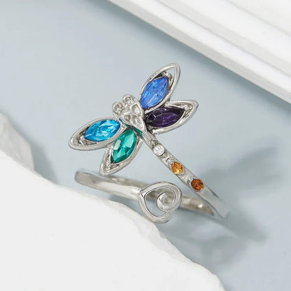 Vintage Trollslända Justerbar Ring