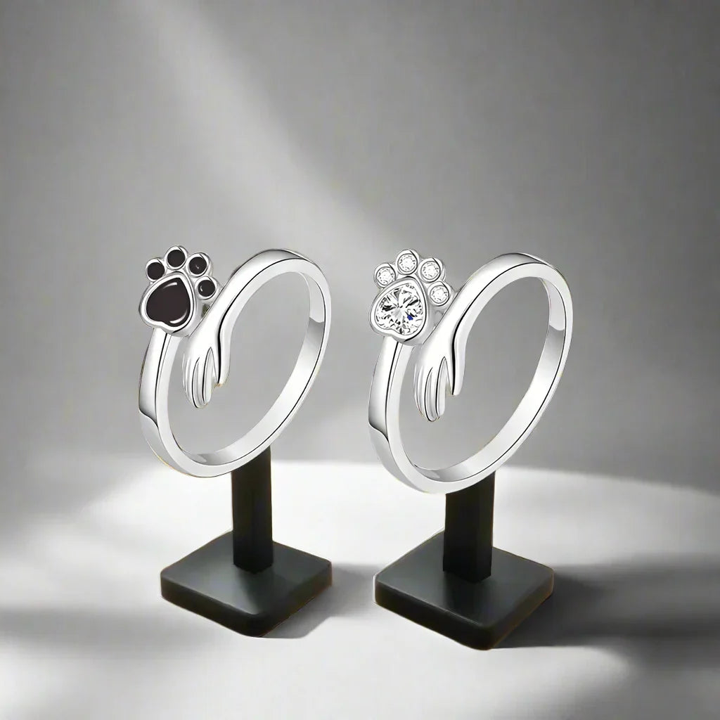 Silver Tass Hand Memorial Ring