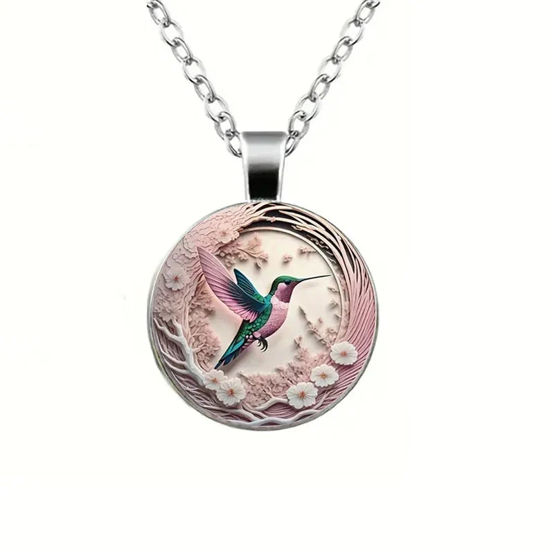 Kolibri Glass Dome Hänge Halsband