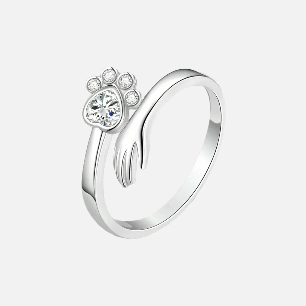 Silver Tass Hand Memorial Ring