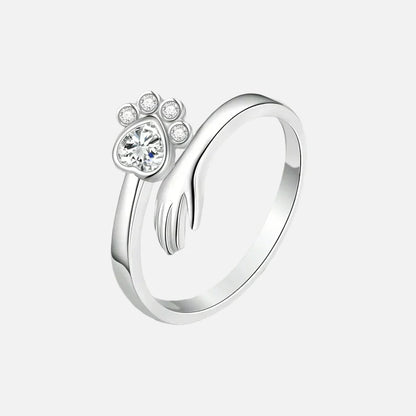 Silver Tass Hand Memorial Ring