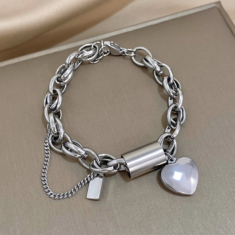 Heartened Kraftig armband | Guld