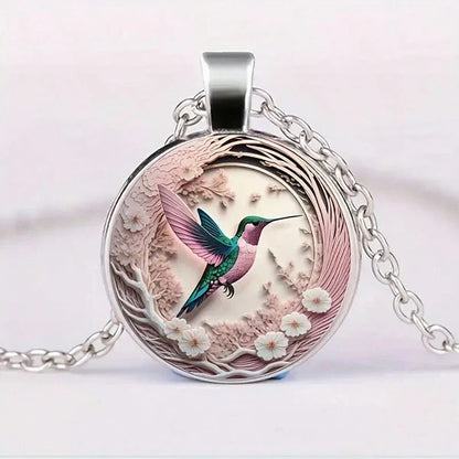Kolibri Glass Dome Hänge Halsband