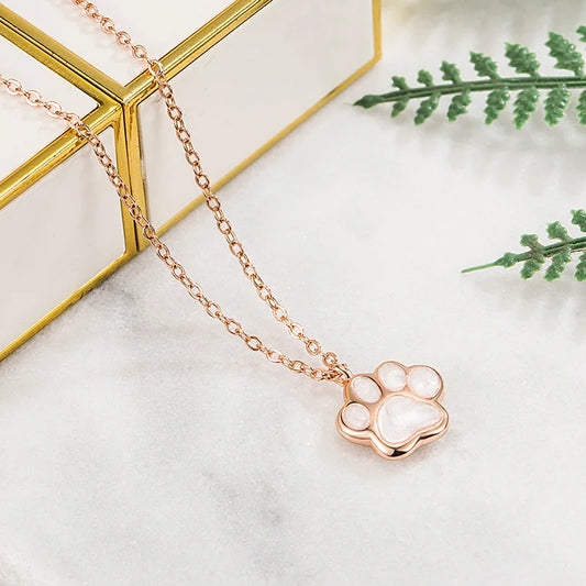 Sterling Silver Pet Memorial Tass Halsband
