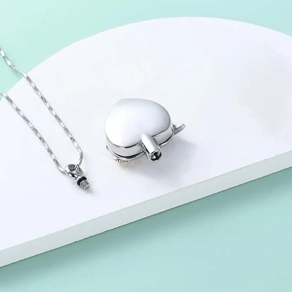 Kolibri Hjärta Urn Halsband