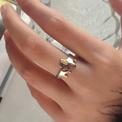 Sterling Silver Dachshund Memorial Wrap Ring