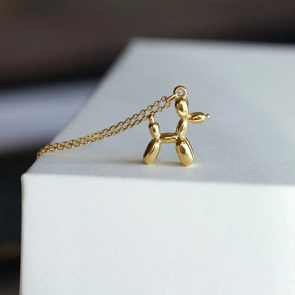 Guld Balloon Hund Statement Halsband