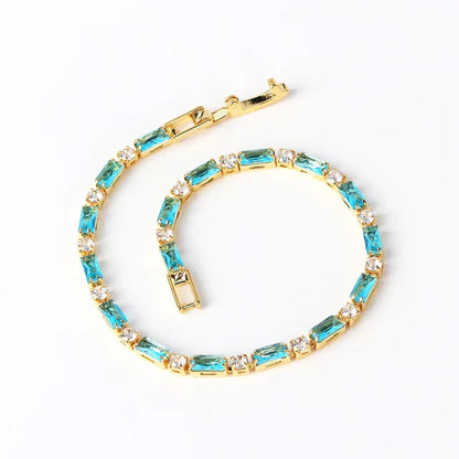 Naturlig Turkos Sten armband | Guld