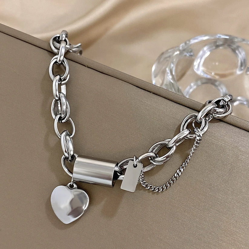 Heartened Kraftig armband | Guld
