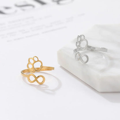 Sterling stål Infinity Tass Memorial Ring