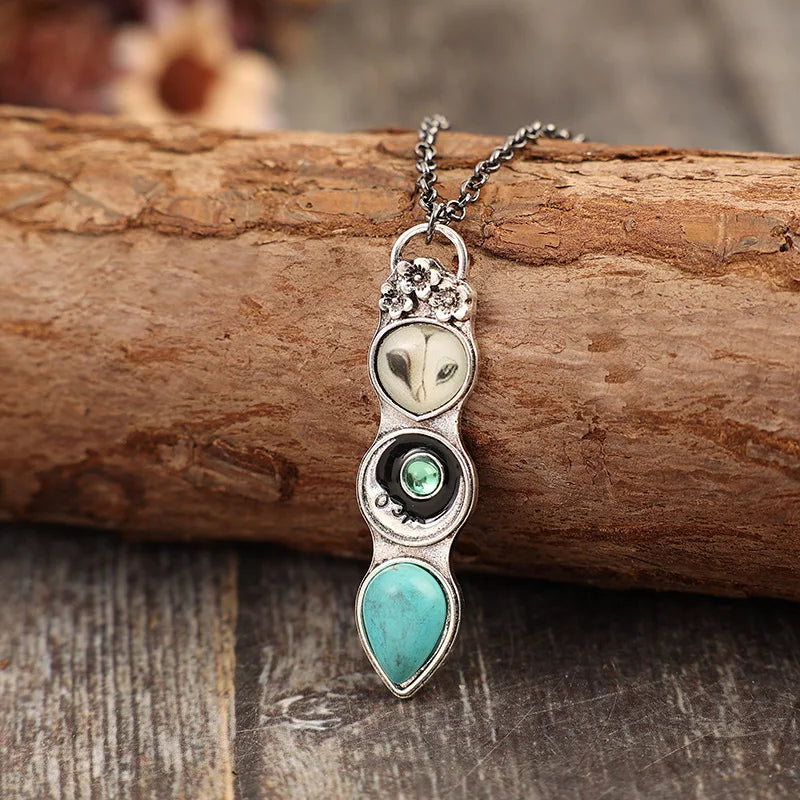 Turquoise Uggla Wisdom Bar Halsband