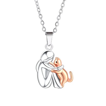 Katt Hug Hänge Halsband