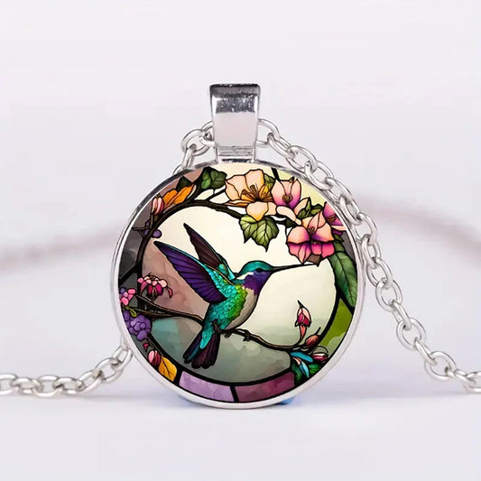 Kolibri Glass Dome Hänge Halsband