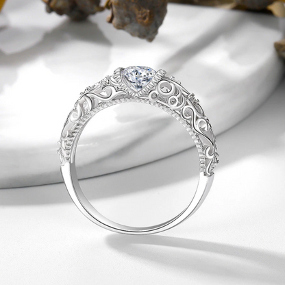 Elegant Sterling Silverfärgad Ring